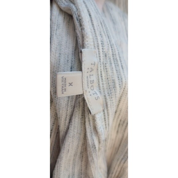 Talbot's Pullover‎ Soft Stretch Activewear Gray 1/4 Zip Pockets Size X (14W/16W) - Picture 4 of 4